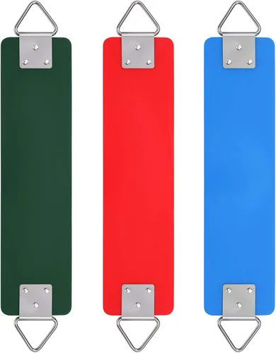 AGPTEK Paquete de reemplazo de asiento de columpio azul con reemplazo de asiento de columpio rojo y reemplazo de asiento de columpio verde