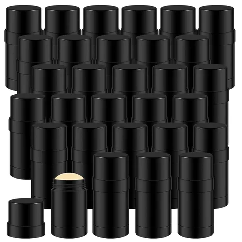 Teenyyou 30 recipientes vacíos de desodorante de 1.0 fl oz/1 oz (1.0 fl oz/1 oz), botella de llenado de plástico recargable, tubo para barra de