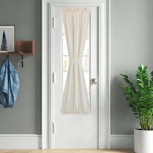 Miniatura 28 de NICETOWN - Cortinas transparentes para puerta de ventana, tratamiento de ventana lateral para puertas estrechas de vidrio/cocina/puerta delantera