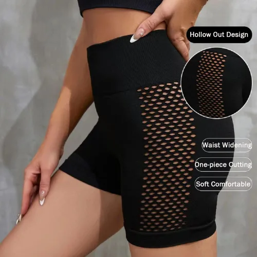 Miniatura 3 de VEEJION Pantalones cortos de ciclismo para mujer, cintura alta, entrenamiento, gimnasio, atlético, pantalones cortos de 4 pulgadas