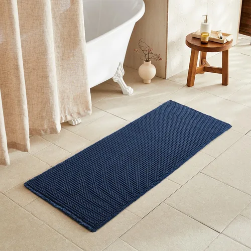 Miniatura 26 de TYUU Tapete de baño estilo gofre, tapete de baño bohemio, antideslizante, lavable, súper absorbente, de secado rápido, bonito tapete de baño