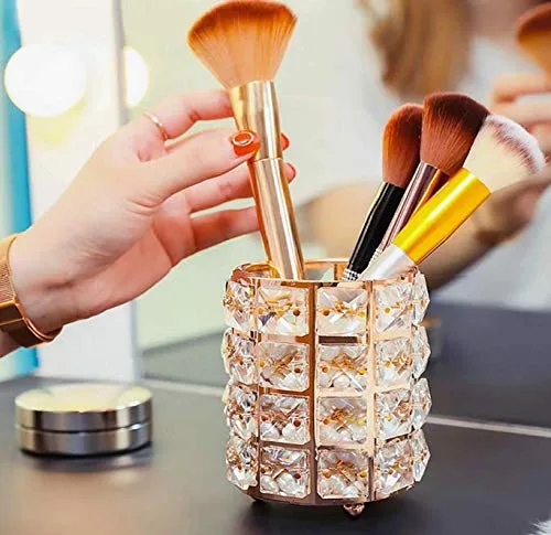 Miniatura 4 de Organizador de brochas de maquillaje de cristal, brochas de peine para cejas, bolígrafo, recipiente, organizador de almacenamiento de cosméticos