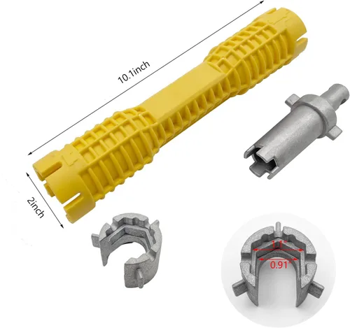 Miniatura 4 de Llave de lavabo, herramienta de instalación de grifo y fregadero, herramienta de fontanería multifuncional, extractor de tuberías para fregadero, 2