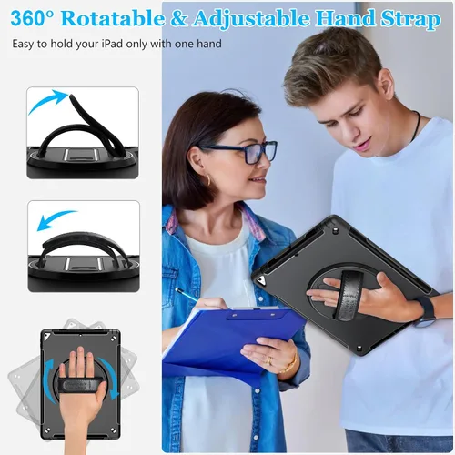 Miniatura 4 de Funda para iPad Pro 12.9 de 2ª generación 2017 y 2015 de 1ª generación, funda protectora de TPU resistente con protector de pantalla, soporte