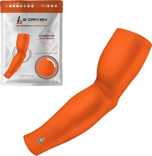 Miniatura 35 de B-Driven Sports Manga de Compresión Pro-Fit para Brazo - Deportes Atléticos Baloncesto, Fútbol, Sóftbol, Carrera, Juegos, - nan (1 unidad)