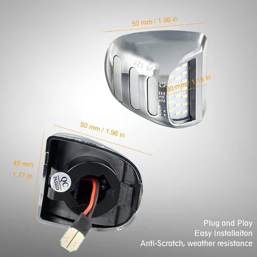 Miniatura 5 de Lámparas LED para matrícula compatibles con Silverado Suburban Tahoe GMC Sierra 1500 2500 3500 HD Escalade EXT, 6000 K, color blanco, paquete de 2