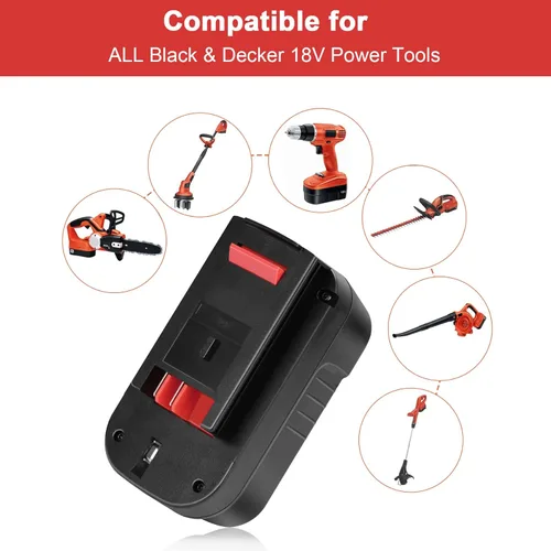 Miniatura 4 de KUNLUN 6.0Ah HPB18-OPE - Batería de iones de litio de 18 voltios de repuesto para Black and Decker 18V Batería HPB18 HPB18-OPE 244760-00 A1718