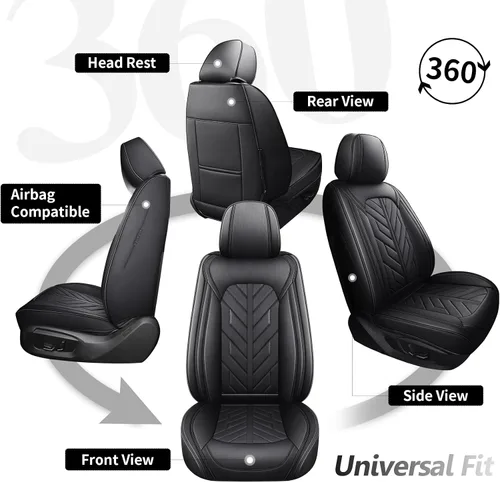 Miniatura 7 de Tomatoman Fundas para Asientos Delanteros Compatibles con Hyundai Tucson Nissan Altima Sentra Maxima Rogue Versa Honda Insight Accord HRV Odyssey