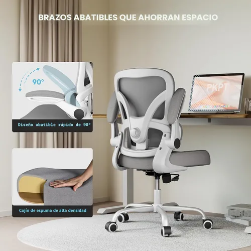 Miniatura 6 de Silla de oficina de malla, silla de escritorio ergonómica de 330 libras con soporte lumbar ajustable, sillas de computadora ejecutivas para oficina
