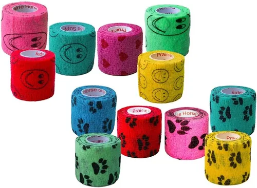 Miniatura 55 de Cinta adhesiva para veterinarios (negro) (paquete de 2) (2 pulgadas x 15 pies), autoadhesiva, adherente, cohesiva, flexible, autoadhesiva, rollo