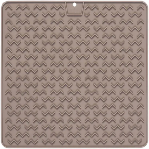 Miniatura 5 de Messy Mutts Alfombrilla interactiva terapéutica de silicona para alimentación y lamer, 8 x 8 pulgadas, alimentador lento para aburrimiento