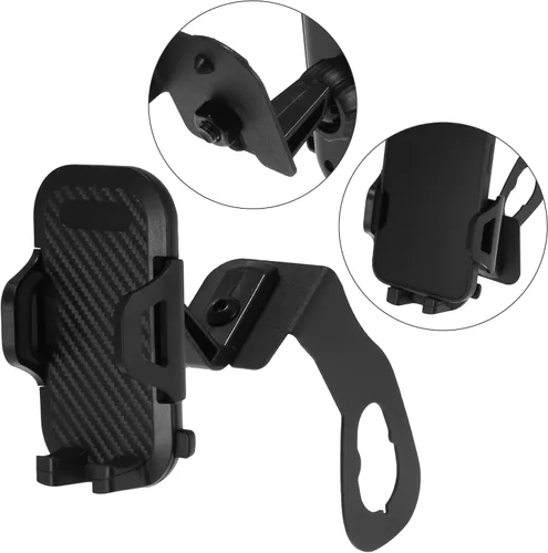 Miniatura 5 de X AUTOHAUX Soporte de teléfono multifuncional de 360 grados, soporte de radio, perno en soporte organizador de soporte para Jeep Wrangler JK JKU