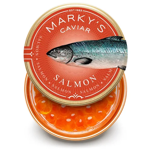 MARKY'S Huevas de salmón Keta - 8 oz / 227 g - GARANTIZADO POR LA NOCHE