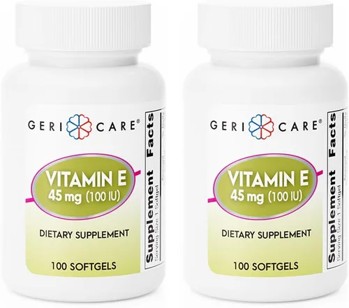 Miniatura 12 de GeriCare Cápsulas de vitamina E de alta potencia – 100 UI para la piel y el apoyo inmunológico, 45 mg 100 unidades Vitamina E orgánica