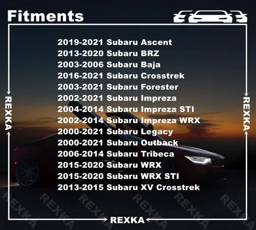 Miniatura 3 de Rexka 25 piezas de 0.394 in de agujero para parachoques de motor para guardabarros y rejillas compatibles con Subaru 909140007 Baja Forester Impreza