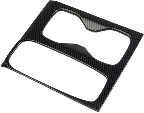 Miniatura 4 de Cubierta de panel de portavasos para consola central de fibra de carbono para Nissan Frontier 2022-2026