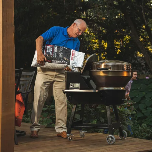 Miniatura 5 de recteq Paquete de parrilla de pellets RT-B380X Bullseye Deluxe + Grilling Basics, parrilla eléctrica para ahumar pellets con WiFi, barbacoa al aire