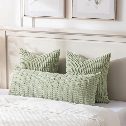 Miniatura 289 de Fancy Homi - Paquete de 2 fundas de almohada decorativas de color taupe de 22 x 22 pulgadas para sala de estar, sofá, cama, estilo rústico, bohemio