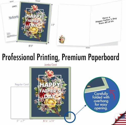 Miniatura 4 de NobleWorks - Tarjeta divertida jumbo para el Día del Padre (8.5 x 11 pulgadas), tarjeta de notas de humor, regalo para papá, padrastro, abuelo