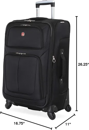 Miniatura 133 de SwissGear - Equipaje suave expandible Sion con ruedas, Negro