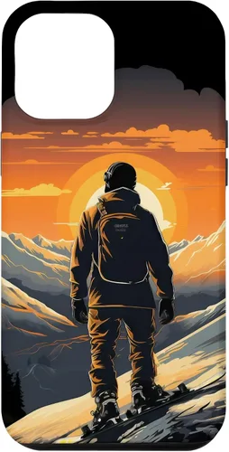 Miniatura 26 de Snowboarding Snowboard Snowboarder Mountain Sunset Case for iPhone 17