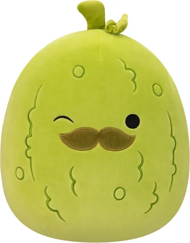Squishmallows Charles Pickle original de 12 pulgadas con bigote, peluche oficial de Jazwares ultrasuave de tamaño mediano