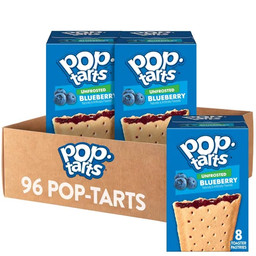 Miniatura 14 de Pop-Tarts - Tostadas, alimentos para el desayuno, bocadillos para niños, pan de plátano glaseado (96 Pop-Tarts)