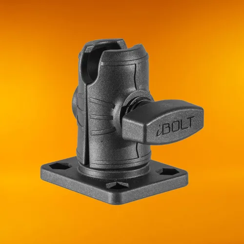 Miniatura 3 de iBOLT Brazo de enchufe único compuesto de 2.5 pulgadas con base de taladro rectangular con patrón de amplificadores para todos los adaptadores