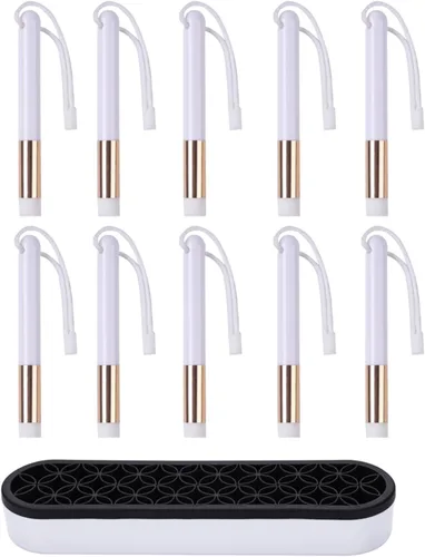 Miniatura 10 de BAOFALI 10 piezas de mini pinturas de tinta, cepillo de mezcla, herramientas de mezcla suave, pintura de tinta, pinceles pequeños, herramientas