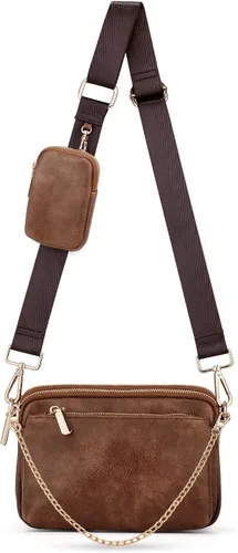 Miniatura 4 de UTO Small Crossbody Bags for Women 3 in 1 Trendy Belt Purse Fashion Designer Mini Cute Sling Fanny Chest Pack