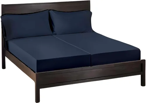Miniatura 12 de SlumberWell Giza Sheets Twin - Sábanas de 100% algodón egipcio Giza - Juego de 4 piezas - Tamaño individual - Gris oscuro sólido