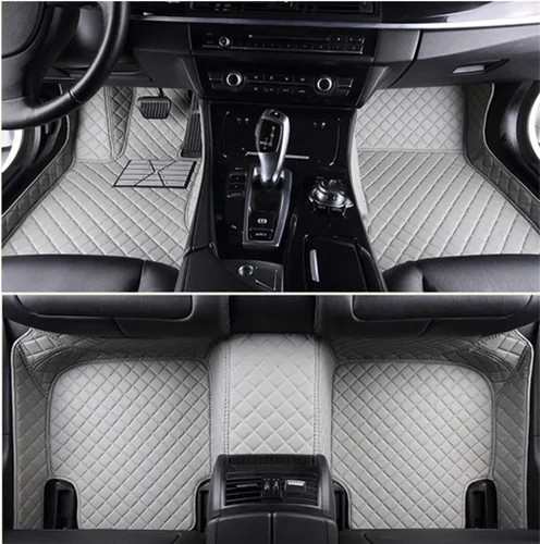 Miniatura 19 de JONGIA Alfombrillas personalizadas para el 98.6 % de los sedanes, deportivos, SUV, rojo y negro, almohadillas de cobertura completa, forro de cuero