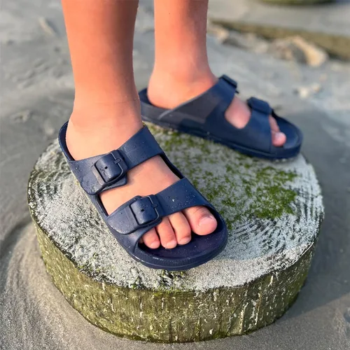 Miniatura 6 de NORTY Sandalias para niños y niñas Sandalias unisex para niños Zapatos de verano para niños pequeños con 2 correas ajustables con hebilla