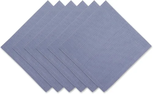 Miniatura 32 de DII - Juego de servilletas de colección sólida, 20x20 pulgadas, Azul ancla, 6