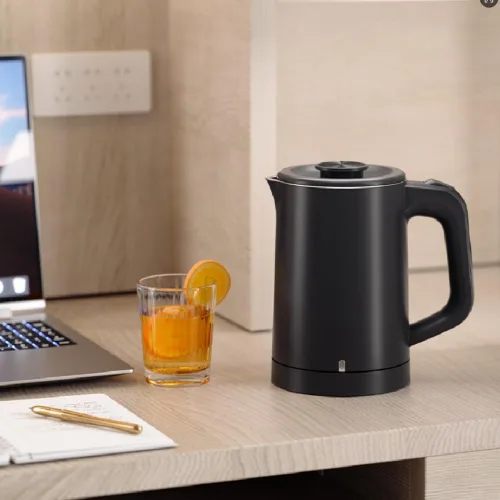 Miniatura 4 de Hervidor eléctrico pequeño de 0.6 L, acero inoxidable 304, mini calentador de agua caliente de 600 W, hervidor de café eléctrico portátil de viaje