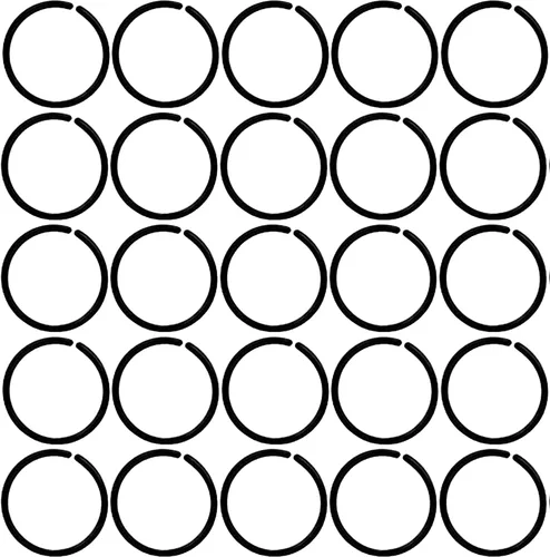 Miniatura 9 de 60 retenedores de plástico antialérgicos de calibre 20, aros de nariz unisex, transparentes, negros, para orejas sensibles y piel