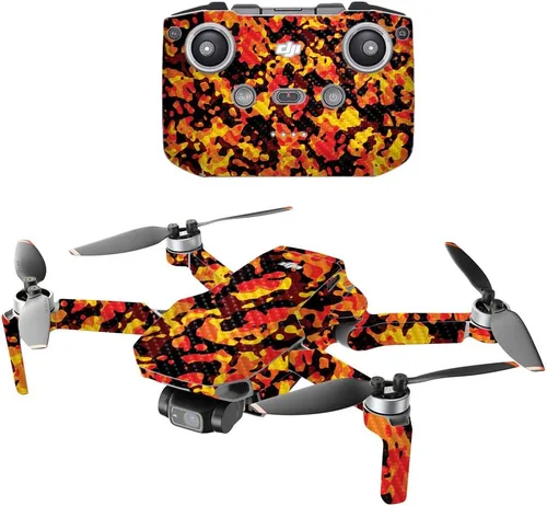 Miniatura 15 de Mighty Skins Fibra de carbono compatible con DJI Mini 2 Dron portátil – Camuflaje verde Acabado de fibra de carbono texturizado protector, Verde