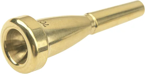 Miniatura 3 de Boquilla de trompeta chapada en oro de metal compatible con piezas de accesorios de trompeta (7C)