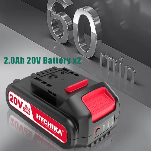 Miniatura 5 de HYCHIKA Sierra Recíproca, Sierra Eléctrica Inalámbrica de 18V con Batería, Velocidad Variable, 4 Hojas para Cortar Madera/Metal/PVC en Pila