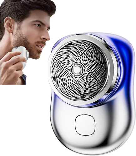 Miniatura 9 de Zao Mini afeitadora para hombre 2023, afeitadora Zao, miniafeitado, maquinilla de afeitar eléctrica Zao para hombres, uso con un solo botón adecuada