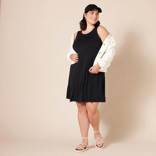 Miniatura 8 de Tienda Essentials - Vestido con vuelo y sin mangas para mujer (disponible en tallas extragrandes)