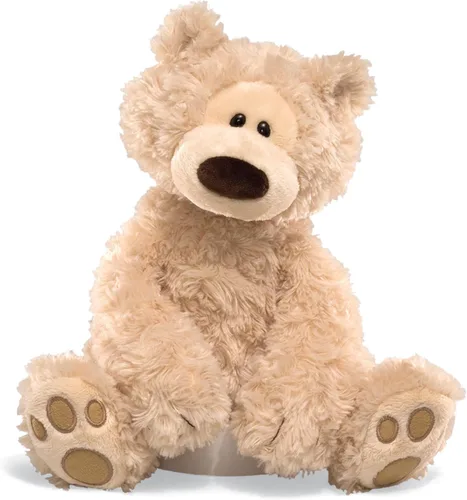 GUND Philbin - Oso de peluche clásico, animal de peluche prémium para edades de 1 año en adelante, beige, 12 pulgadas