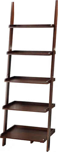 Miniatura 11 de Escalera para librero. De Convenience Concepts American Heritage, Madera Sólida, Negro