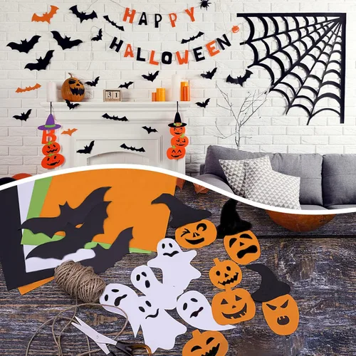 Miniatura 6 de 50 paquetes de cartulina negra 8.5 x 11, Goefun papel de impresora de cartulina de 65 lb para Halloween, álbumes de recortes, manualidades