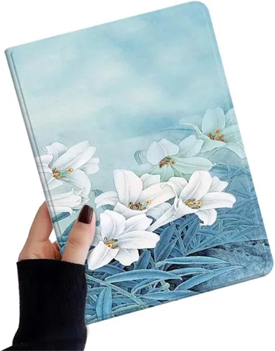 Miniatura 28 de kaidisen Funda de flores compatible con iPad de 9.7 pulgadas, 6ª y 5ª generación, iPad Air/Air 2, diseño de flores, ilustración floral con soporte