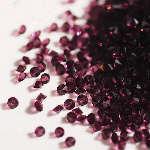 Miniatura 30 de 5000 cuentas de diamantes de imitación de cristal de diamante ultra mini de 0.044 pulgadas con parte trasera plana, cristales iridiscentes, brillo