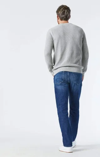 Miniatura 3 de Mavi Jeans Mens Zach ascenso Regular pierna recta en azul negro Williamsburg