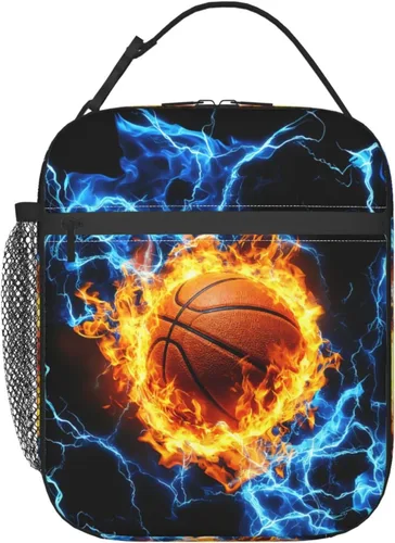 Miniatura 32 de Miaoquhe Lonchera de béisbol para hombres, bolsa de béisbol con bandera estadounidense para mujeres, bolsa de almuerzo para niños, bolsa de almuerzo