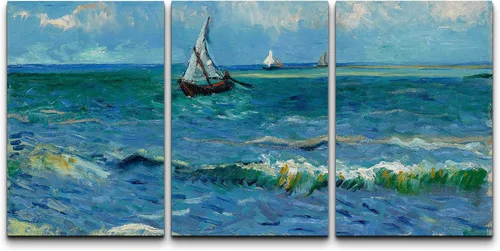 Miniatura 186 de Lienzo decorativo para pared - cuadro con estampado Giclée para decoración del hogar Noche estrellada sobre el Ródano
