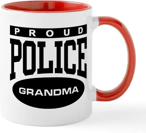 Miniatura 15 de CafePress Taza de café de cerámica de 11 oz (11.0 fl oz) de Police Mom